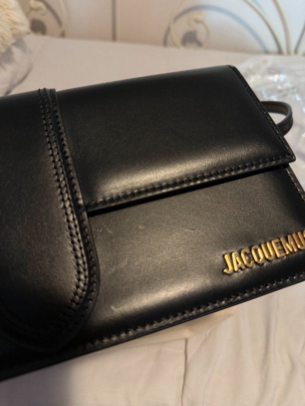 Jacquemus Le Bambino Long Leather Shoulder Bag - Picture 10 of 14